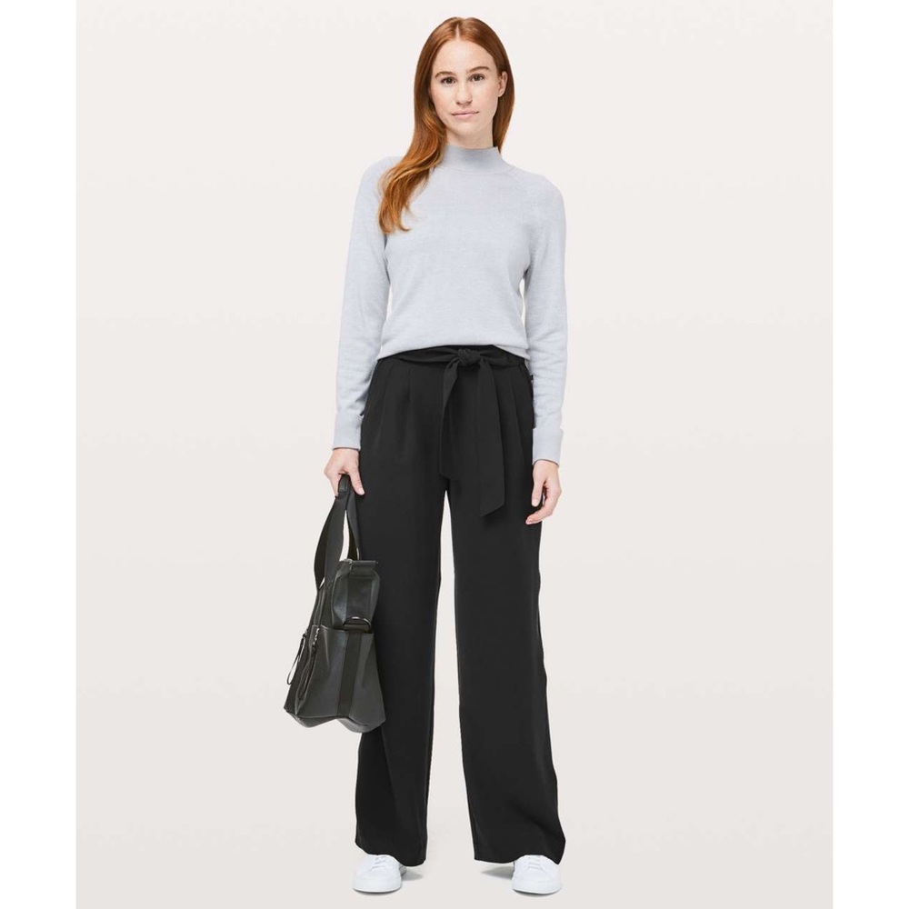lululemon athletica Black Wide-Leg Pants